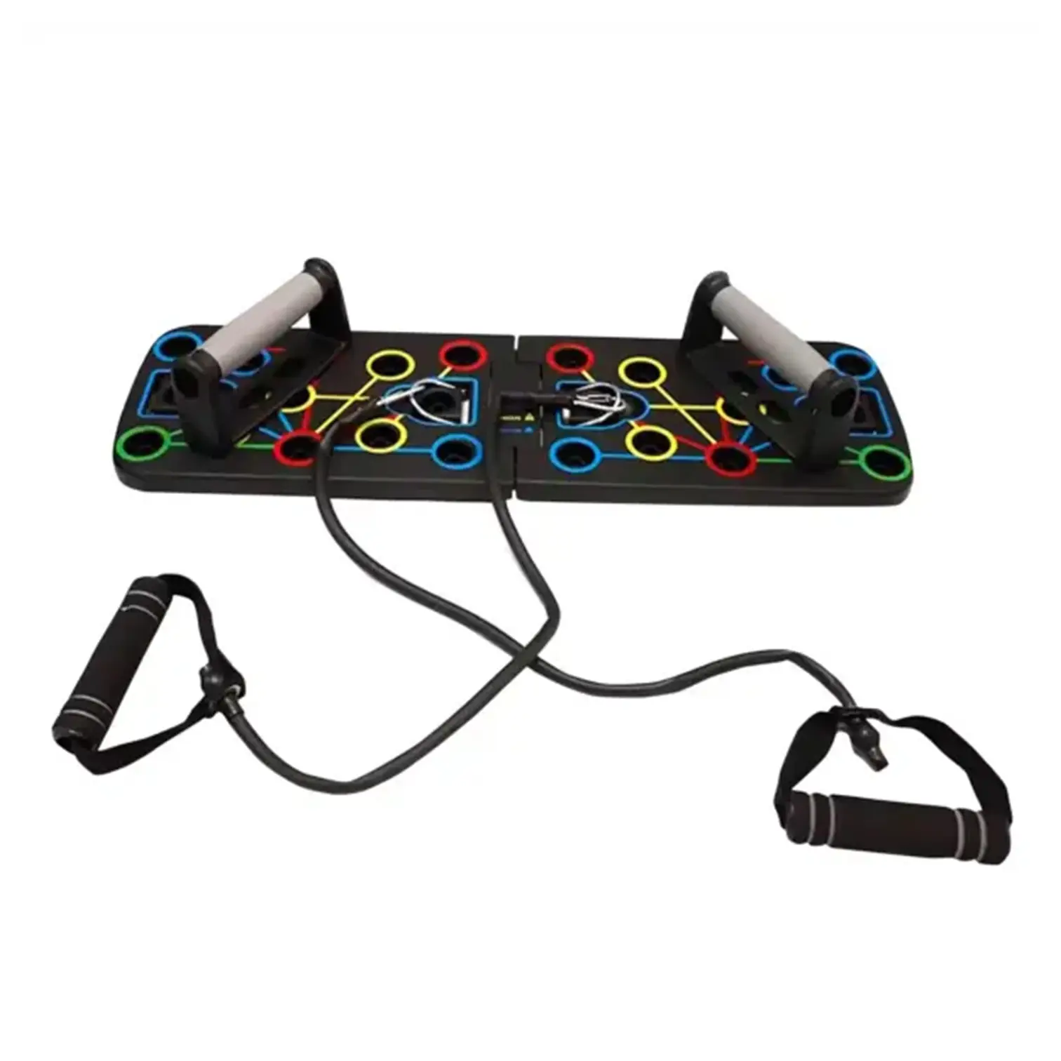 TABLERO PUSH UP BOARD PARA PLANCHAS FLEXIONES CON LIGAS DE RESISTENCIA IMPORTADO - Imagen 9
